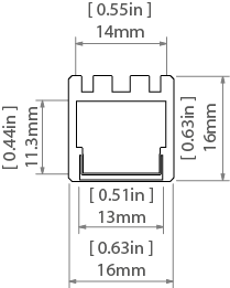 PDS-ZM Extrusion - B7696ANODA | Klusdesign.com