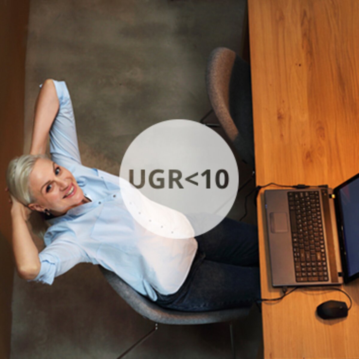 UGR < 10 (DOT 20° optics)
