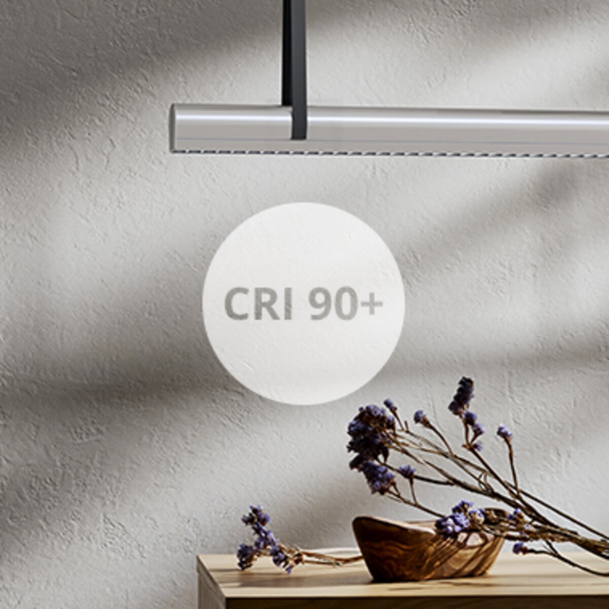 Excellent color rendering CRI 90+
