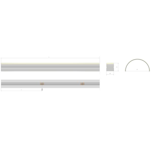 K-NF-RGBW35-1730V-24-5M LED tape, 3500K, 166 lm/ft, IP67