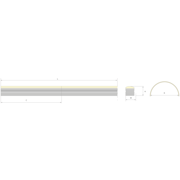 K-NF-0768-24 LED tape, 60-74 lm/ft, IP67,