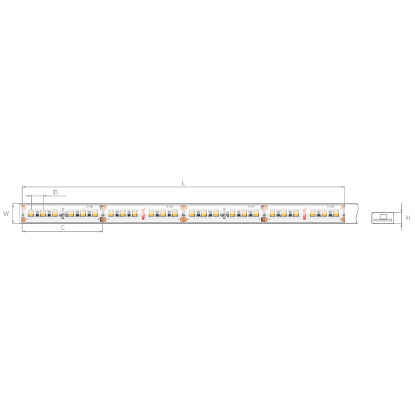 KWP-CR-1275-24 LED strip (WP-K-CR-1275-24V) | KlusDesign.com
